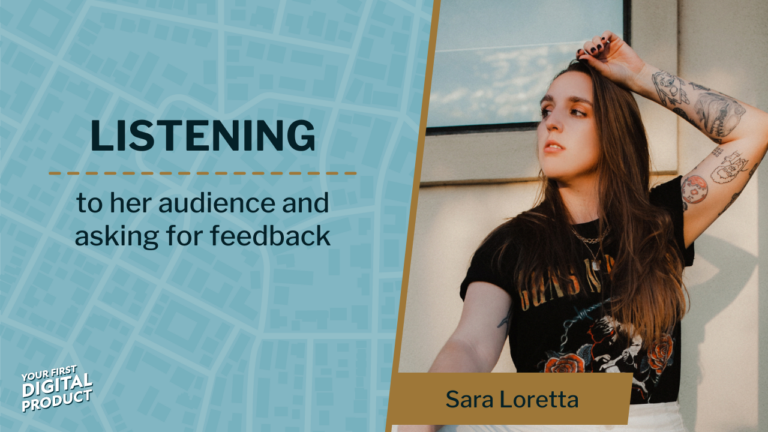 Listening to her audience and asking for feedback with Sara Loretta