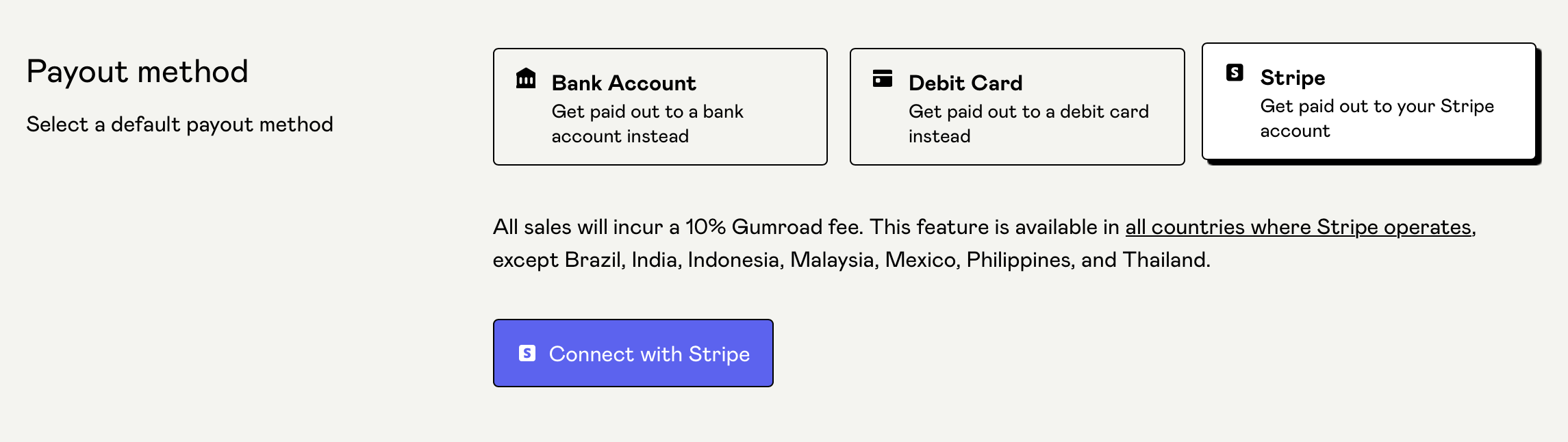 Payouts with Stripe